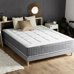 Pack ressort 7 zones sommier couette oreiller 140x190