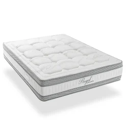 Pack Royal 5 Etoiles 140x190 cm Matelas Mousse + Sommier Bois + Accessoires