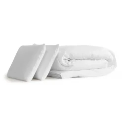 Pack sommier kit matelas Mémoire de forme avec couette et oreillers