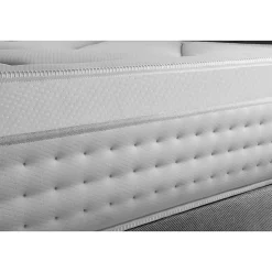 Pack sommier kit matelas Ressorts ensachés et mémoire de forme avec couette et oreillers