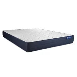 Pack sommier kit matelas Ressorts ensachés et mémoire de forme avec couette et oreillers
