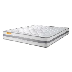 Pack sommier kit matelas Ressorts ensachés et mémoire de forme avec couette et oreillers