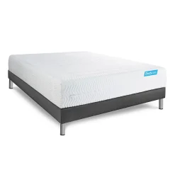 Pack sommier tapissier matelas Mémoire de forme avec couette et oreillers