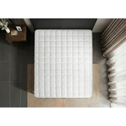 Pack sommier tapissier matelas Mémoire de forme avec couette et oreillers