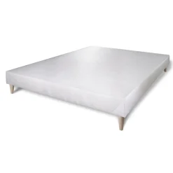 Pack sommier tapissier matelas Ressorts ensachés et mémoire de forme avec couette et oreillers