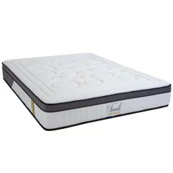 Pack Tivoli 180x200 cm Matelas Mousse + Sommier Bois + Protège matelas anti punaise