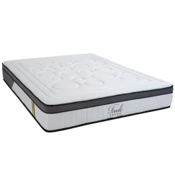 Pack Tivoli 160x200 cm Matelas Mousse + Sommier Bois + Protège matelas anti punaise