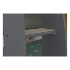 PARISOT Lits superposes enfant - Decor Chene Jackson et Gris Ombre - Sommiers inclus - 2 x 90 x 200 cm - JIM