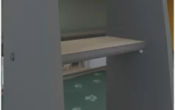 PARISOT Lits superposes enfant - Decor Chene Jackson et Gris Ombre - Sommiers inclus - 2 x 90 x 200 cm - JIM