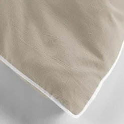 PARURE 3 P. 240 x 220 CM COTON LAVE UNI 57 FILS LINETTE LIN - 220x240cm - Lin