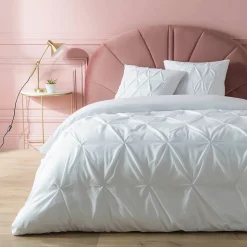 Parure 3 Pièces Heloise 100% Coton (240x220 cm - Blanc)