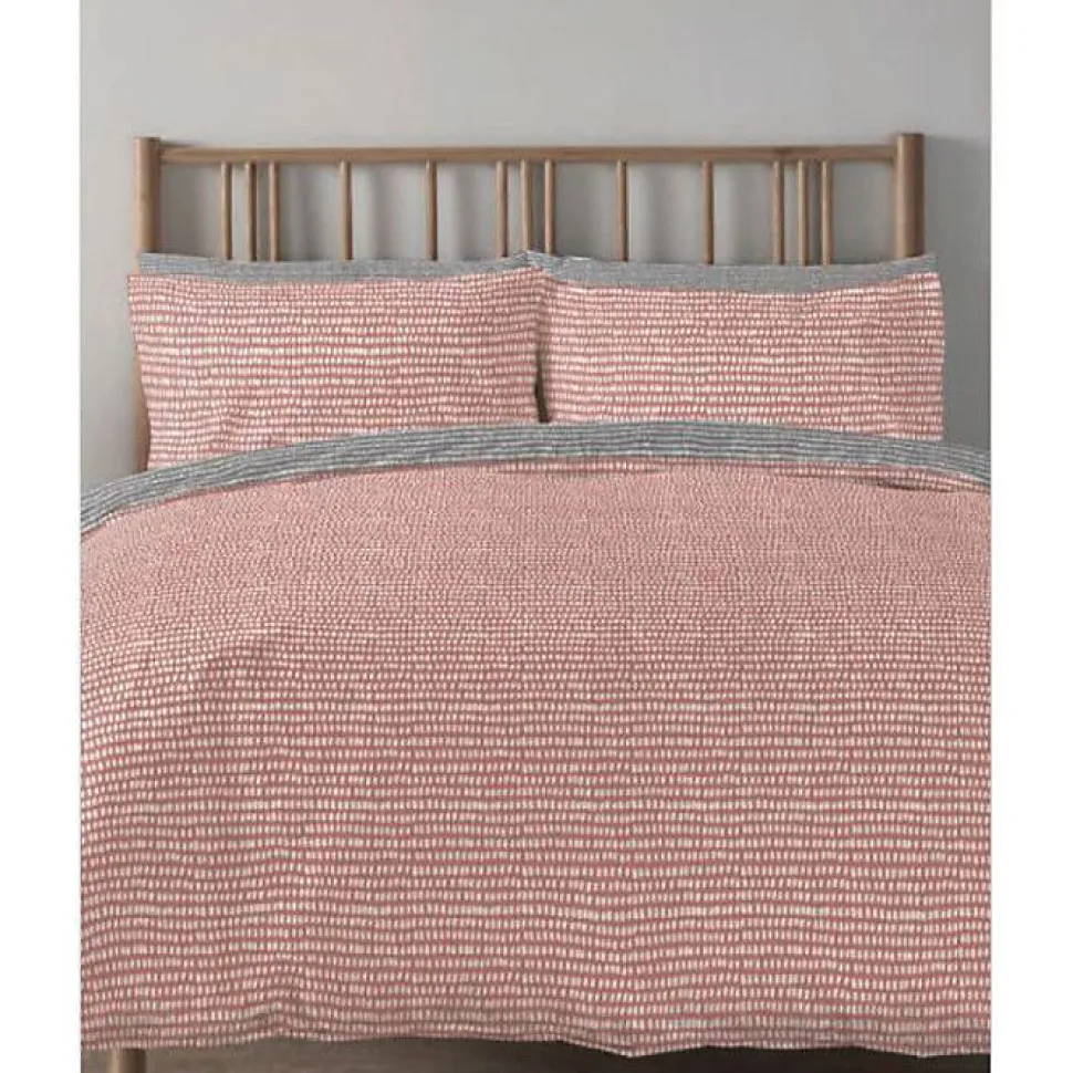 Parure de couette "Arri" toutes dimensions 100% Coton / 57 Fils/cm² - Arri Terracotta - Parure de couette 240 x 220 cm + 2 Taies d