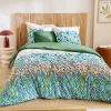 Parure de couette au style printanier (140x200 cm - Vert)