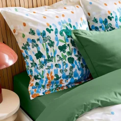 Parure de couette au style printanier (140x200 cm - Vert)