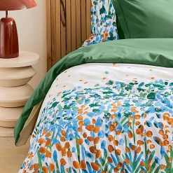 Parure de couette au style printanier (200x200 cm - Vert)
