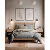 Parure de couette "Frey" toutes dimensions 100% Coton / 57 Fils/cm² - Parure de couette 200 x 200 cm + 2 Taies d'oreiller 63 x 63