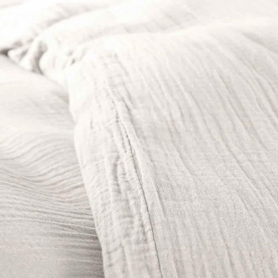 Parure de couette "Noah" Gaze de Coton 140 x 200 pour lit 1 place - Noah Neige