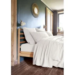 Parure de draps 4 pièces & 5 pièces "Gaïa" Gaze de Coton - Gaïa Chantilly - Parure de draps 4 pièces (1 Drap plat 240 x 300 + 1 Dr