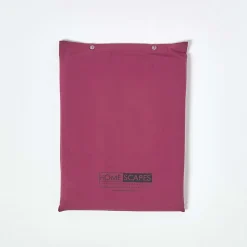 Parure de lit 100% coton égyptien 200 fils bordeaux, 230x220cm - HOMESCAPES