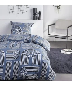 Parure de lit 1 personne - TODAY - Sunshine 15.26 - 140 x 200 cm - 100% Coton imprimé