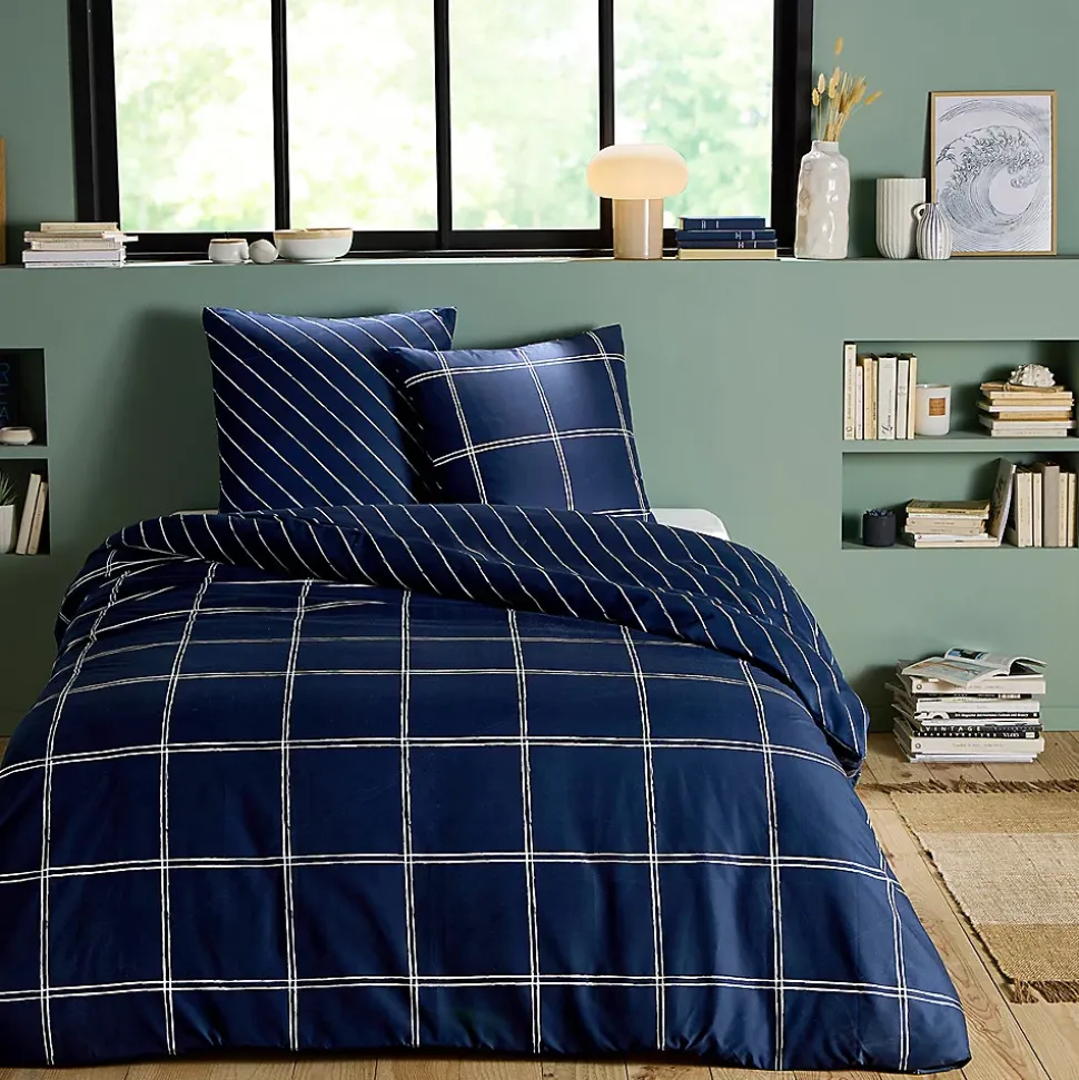 Parure de lit 2 personnes en microfibre 200x200cm