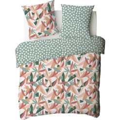 Parure de lit 2 personnes motif abstrait réversible 240x220cm