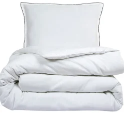 Parure de lit 2 personnes en satin de coton unie 240x220cm