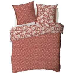 Parure de lit 2 personnes floral à franges en coton 240x220cm