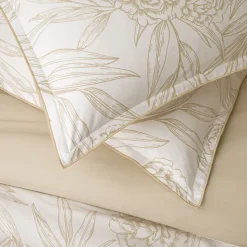 Parure de lit 2 personnes en satin de coton réversible 260x240cm