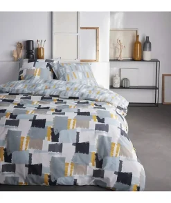 Parure de lit 2 personnes - TODAY - Sunshine 15.23 - 220 x 240 cm - 100% Coton imprimé
