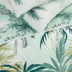 Parure de lit 2 personnes feuillage réversible 260x240cm