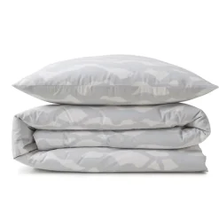 Parure de lit 2 personnes nuage réversible en coton 240x220cm