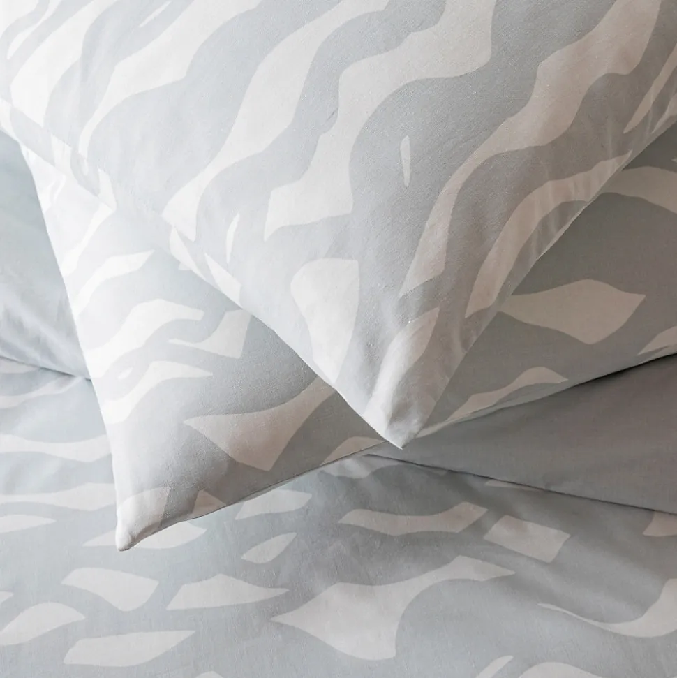 Parure de lit 2 personnes nuage réversible en coton 260x240cm