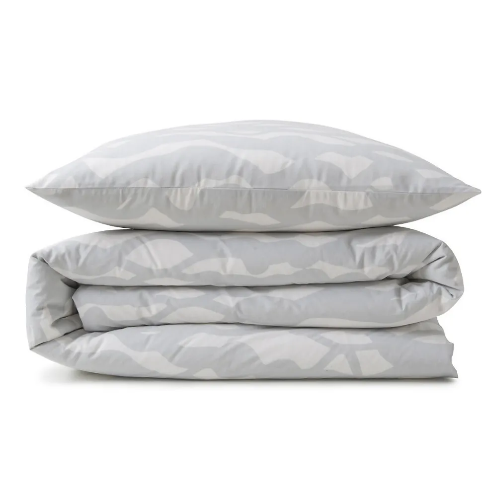 Parure de lit 2 personnes nuage réversible en coton 260x240cm