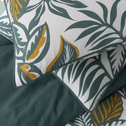 Parure de lit 2 personnes imprimé végétal réversible 240x220cm