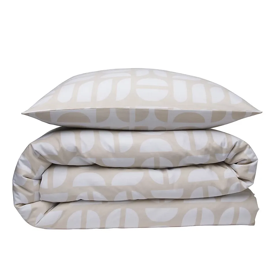 Parure de lit 2 personnes géométrique en polycoton 260x240cm