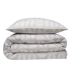 Parure de lit 2 personnes géométrique en polycoton 240x220cm