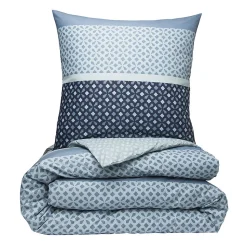 Parure de lit 2 personnes géométrique en microfibre 200x200cm