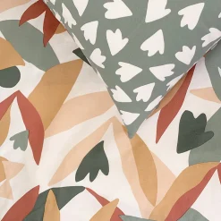 Parure de lit 2 personnes motif abstrait réversible 260x240cm