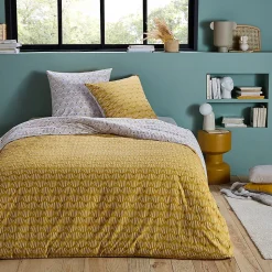 Parure de lit 2 personnes réversible en polycoton 260x240cm