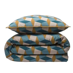 Parure de lit 2 personnes géométrique losanges 260x240cm