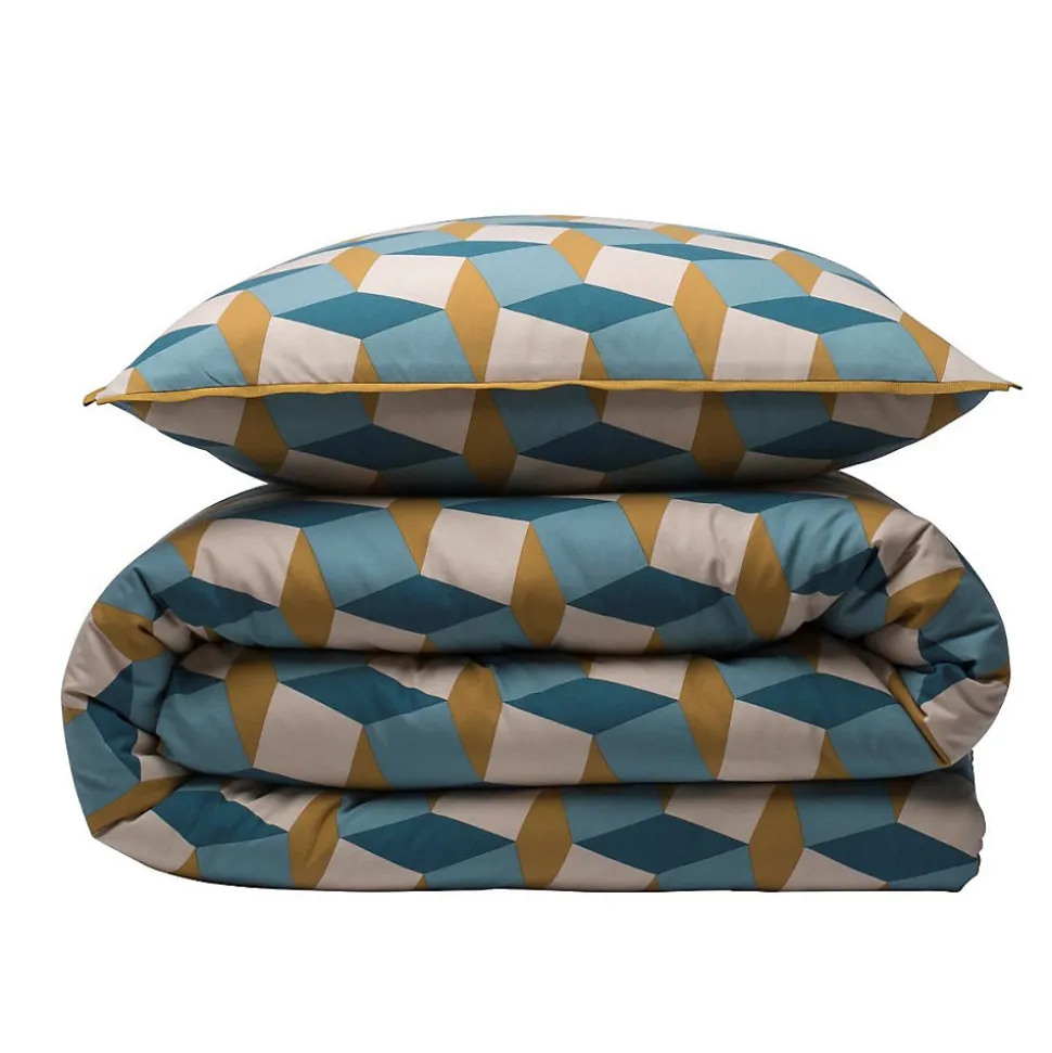 Parure de lit 2 personnes géométrique losanges 260x240cm
