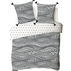 Parure de lit 2 personnes ethnique réversible 240x220cm