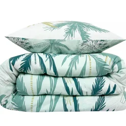 Parure de lit 2 personnes feuillage réversible 240x220cm