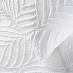 Parure de lit 3 pièces tufté (240x220 cm - Blanc)