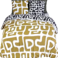 Parure de lit 2 pièces 240x220 cm BAKA microfibre motif abstrait