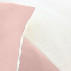 Parure de lit 3 pièces 240x220 cm microfibre et sherpa SHERPA Rose