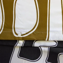 Parure de lit 2 pièces 140x200 cm BAKA 100% microfibre motif abstrait