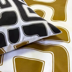 Parure de lit 2 pièces 140x200 cm BAKA 100% microfibre motif abstrait