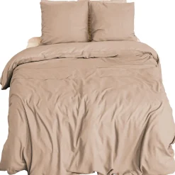 Parure de lit 3 pièces 240x220 cm microfibre SENSATION FLANELLE rose